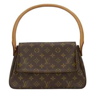 LOUIS VUITTON Brown Monogram Mini Looping Shoulder Bag